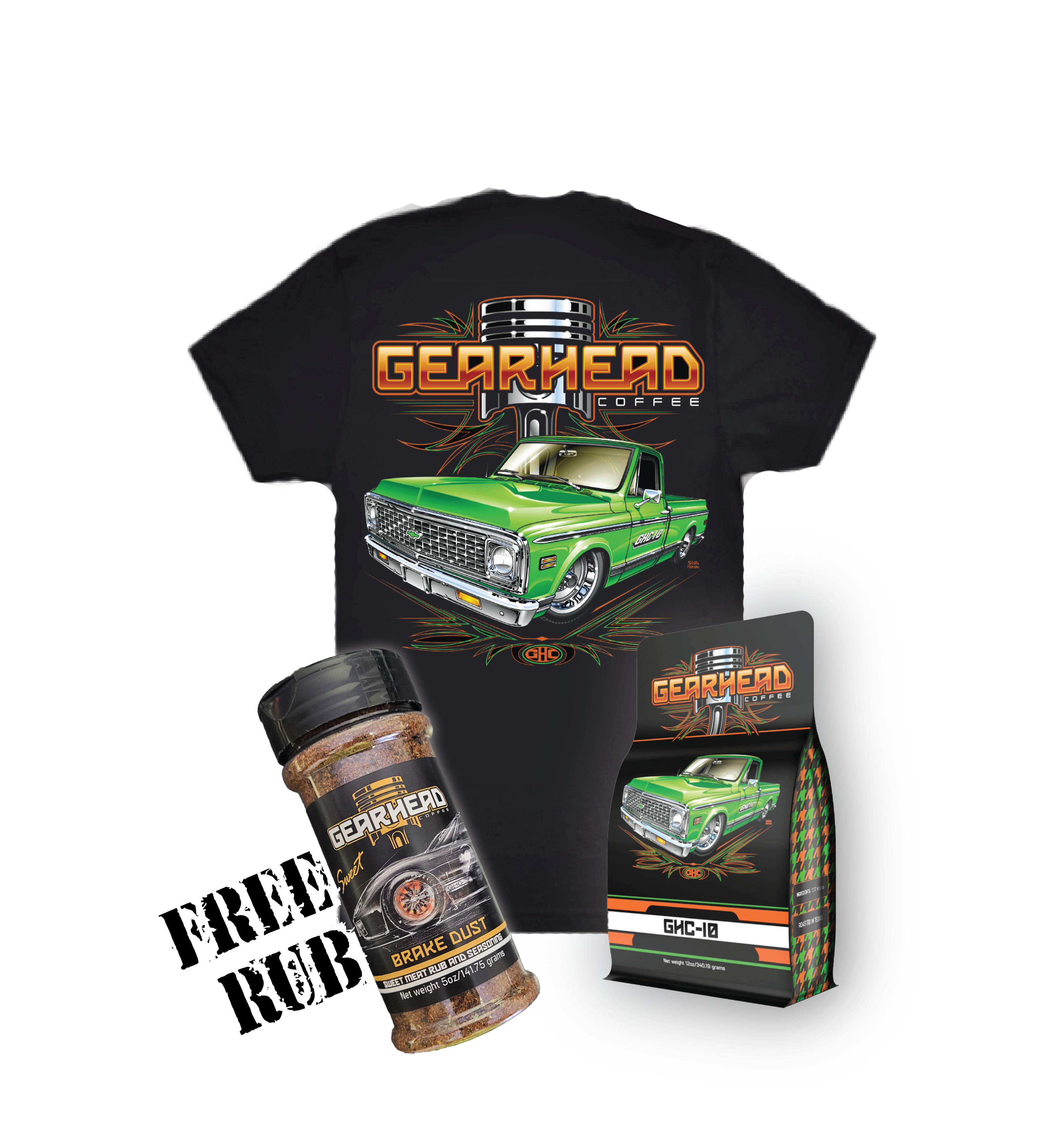 GHC-10 Roast Bundle + FREE Rub – Gearhead Coffee